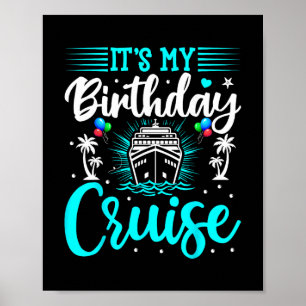 Poster É Meu Cruzeiro de Aniversário - Cruzeiro de Férias