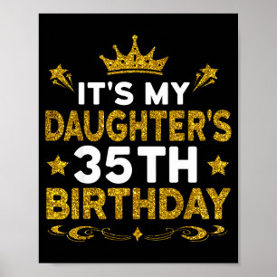 Poster É o 35º aniversário da minha filha Feliz aniversár