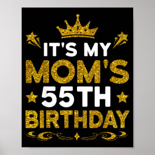 Poster É o 55º aniversário da minha mãe Feliz aniversário