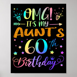 Poster É o 60º aniversário da minha tia, Doce 60 anos 