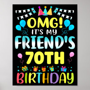 Poster É o 70º aniversário do meu amigo, Doce 70 Anos de