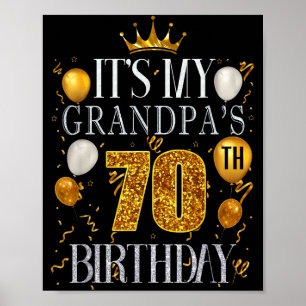 Poster É o 70º Aniversário do Meu Avô Feliz Aniversário 7