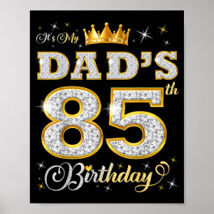Poster É o 85º Aniversário do Meu Pai 85 Anos de Idade An