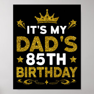 Poster É o 85º Aniversário do Meu Pai Feliz Aniversário 8