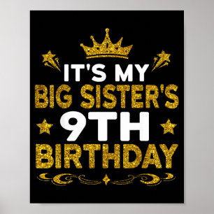 Poster É o 9º Aniversário da Minha Irmã Mais Velha Feliz