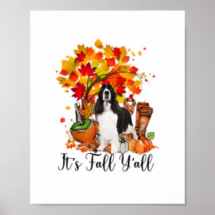 Poster É o Dia das Bruxas do Cachorro Espanhol do Fall Y'