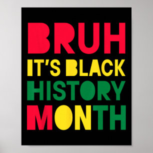 Poster É o Mês da História Negra Melanina Educação Africa