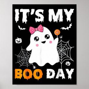 Poster É o Meu Dia do Boo Dia das Bruxas Aniversário Fant