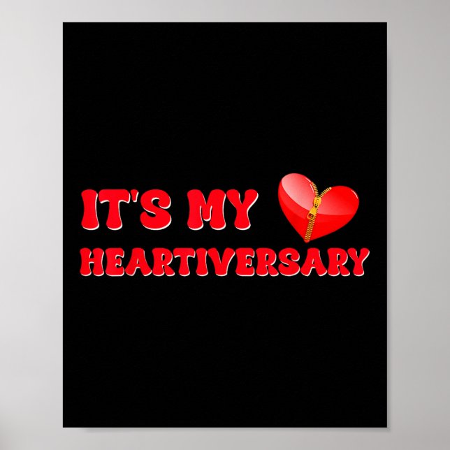 Poster É o Meu Heartiversário Conscientização sobre CHD D (Frente)
