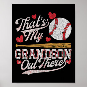 Poster É o meu neto lá fora, a vovó de beisebol.