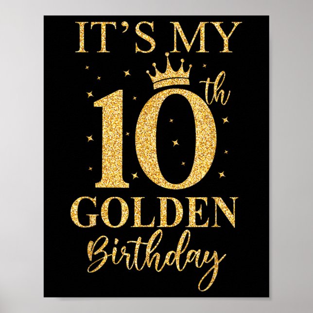 Poster É O Meu Ouro Aniversário De 10 Anos (Frente)