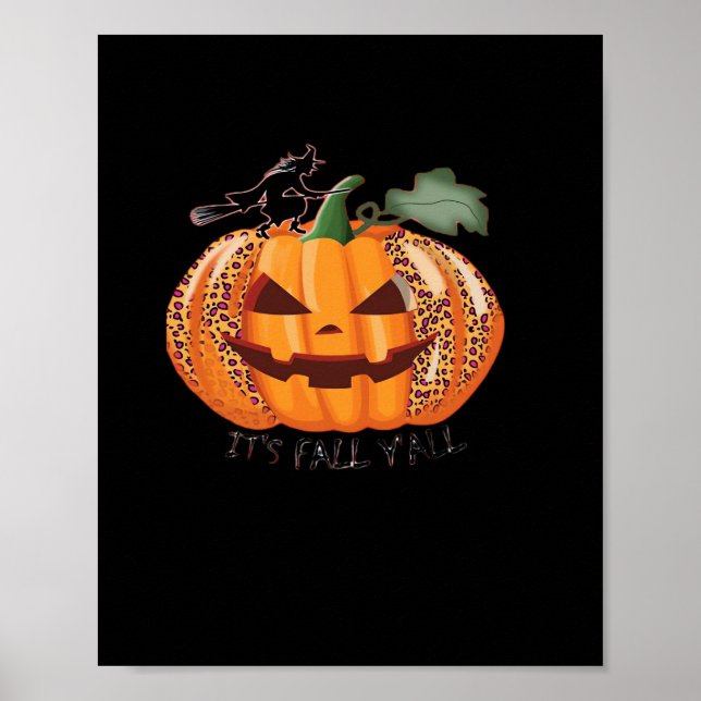Poster É o próximo Dia das Bruxas Feliz de Pumpkin 'Y'all (Frente)