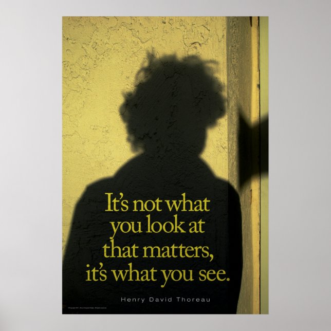 Póster É o que você vê (Frente)