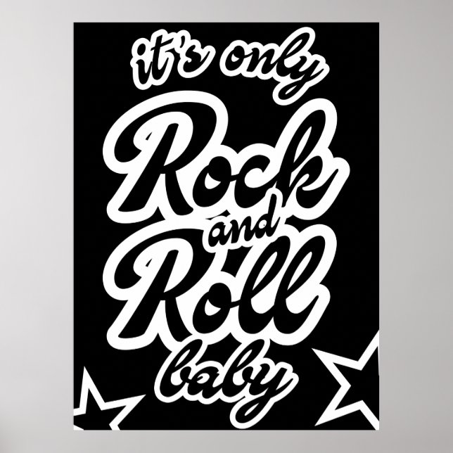 Poster É o único bebê rock and roll (Frente)