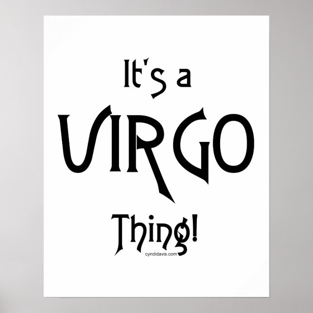 Póster É o Virgo Thing! (Frente)