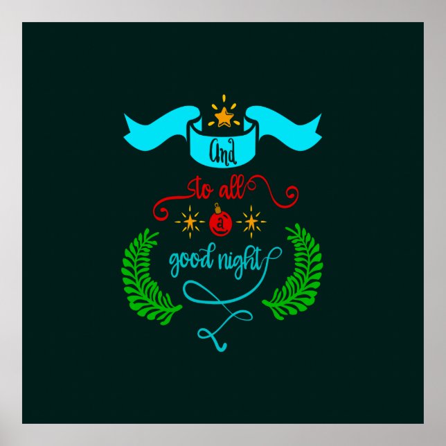 Poster E Para Um Bom Natal, Tipografia, ZSG (Frente)