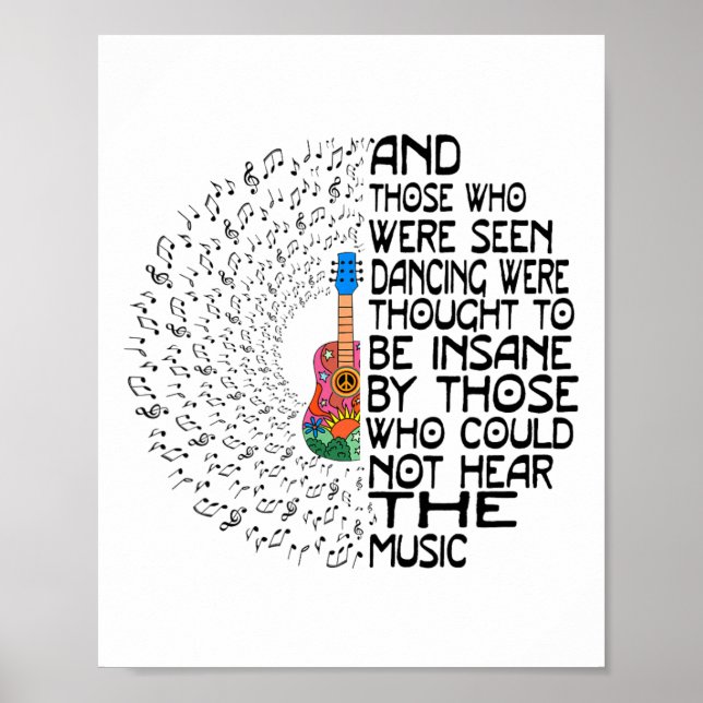 Poster E Pensava-Se Que Aqueles Que Eram Vistos A Dançar. (Frente)