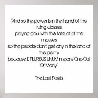 Póster E Plugribus Unum