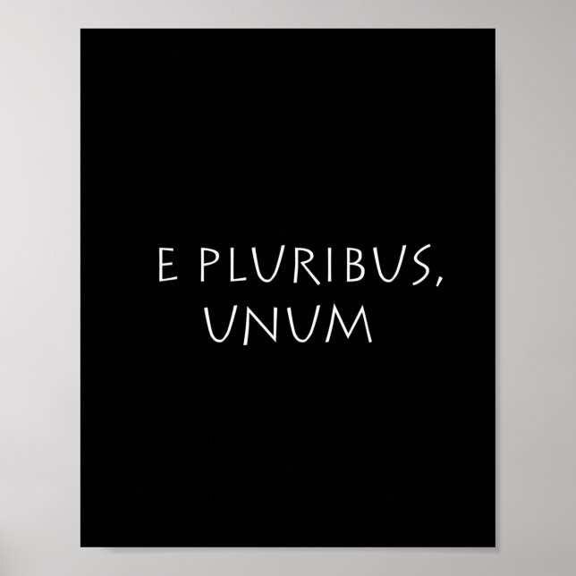 Poster E pluributo unum (Frente)