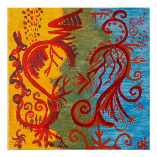 Póster "E, por vezes, não misturamos" Poster de Arte 20x2