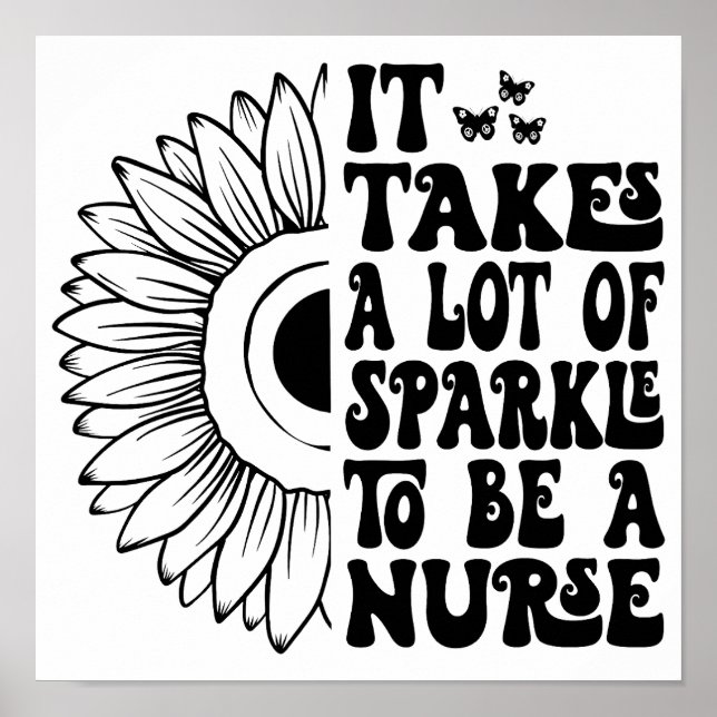 Poster É Preciso Muito Esparto Para Ser Enfermeira. (Frente)