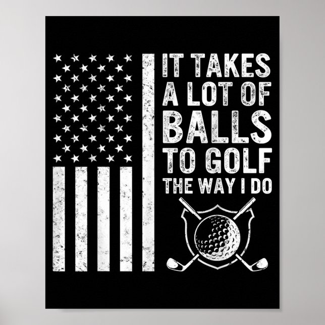Poster É preciso muito Pai de Golfe de Golfe (Frente)