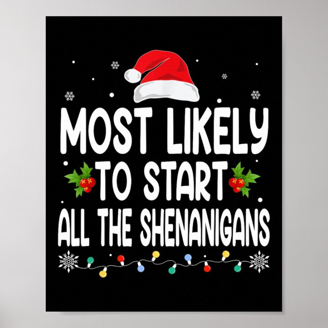 Poster É Provável Que O Natal Comece Toda A Família Shena (Frente)