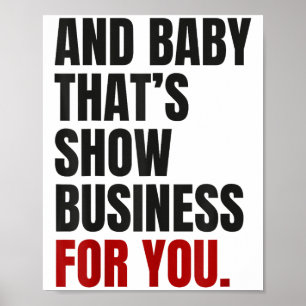 Poster E Querida, isso mostra negócios para você