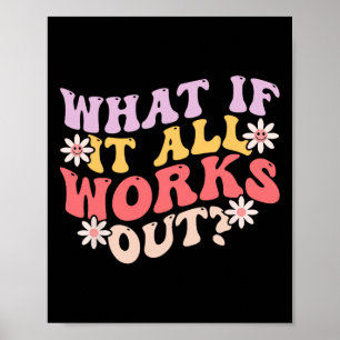 Poster E Se Tudo Funcionar Bem Saúde Mental Groovy Ansied