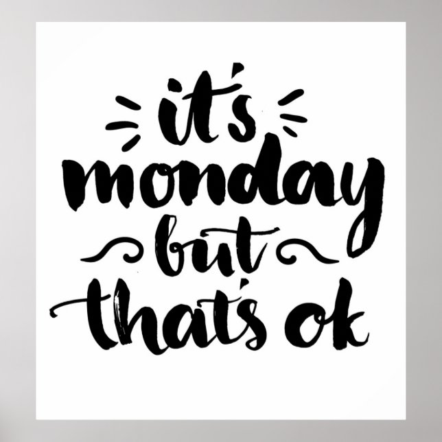 Póster É segunda-feira, mas está tudo bem (Frente)