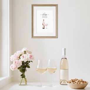 Poster É Sempre Hora do Rosé Arte