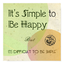 É simples ser feliz