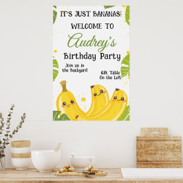 Poster É Só Bananas Festa de Aniversário de Qualquer Idad