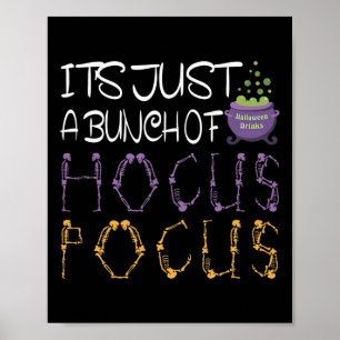 Poster É só um monte de Hocuss Pocus Halloween.
