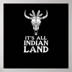 Poster É todo o apoio do Dia Indígena da Terra American