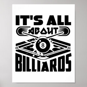 Poster É tudo sobre Billiard Piscina Billiard Player Dive