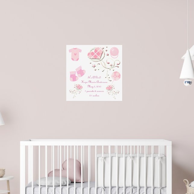 Póster É um anúncio de um bebê novo (Berçário 2)