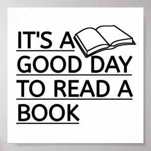 Poster É Um Bom Dia Ler Um Livro