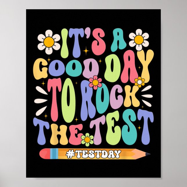 Poster É um bom dia para acertar o teste do laboratório (Frente)