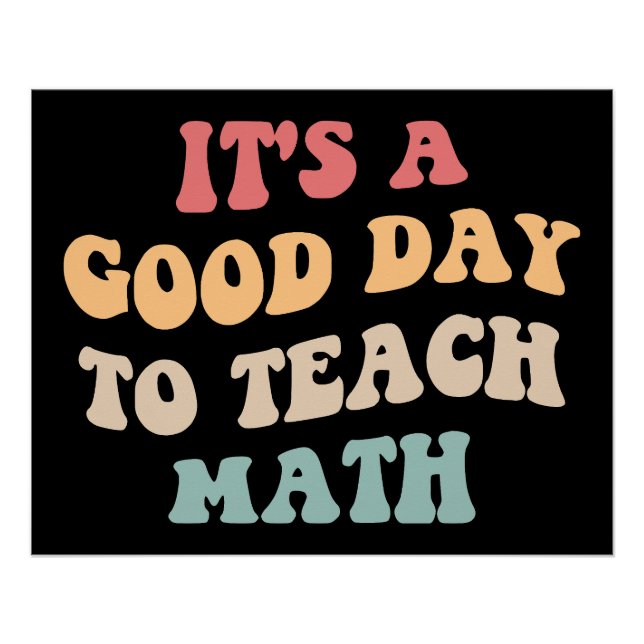 Póster É um bom dia para ensinar matemática II (Frente)