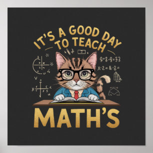 Poster É um Bom Dia para Ensinar Matemática Inspirando Pr