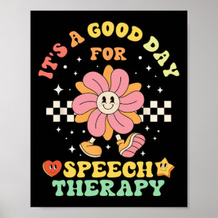 Poster É um bom dia para o psicólogo de fala por terapia