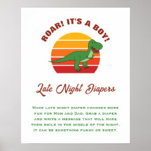 É Um Chá de fraldas De Dinossauro, Fraldas Noturna