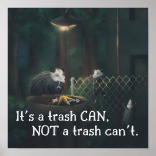 Poster É um lixo Não pode um lixo