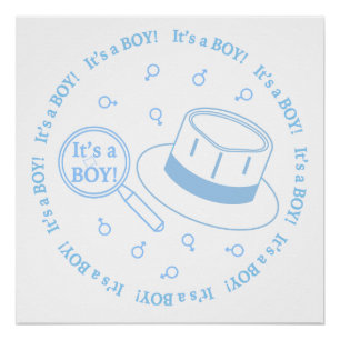 Póster É um menino! anúncio