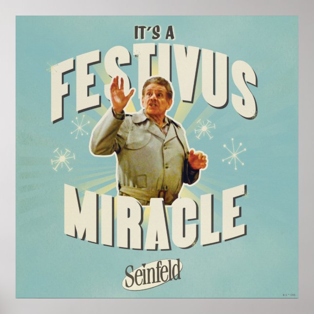 Poster É um Milagre do Festivus (Frente)