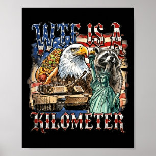 Poster É um pai fundador engraçado de 4 de julho de um qu