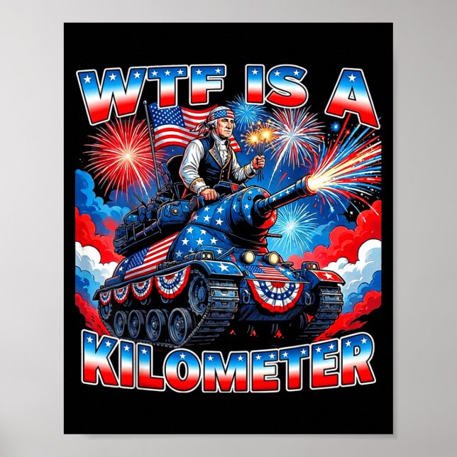 Poster É um quilômetro engraçado washington 4 de julho fu (Frente)