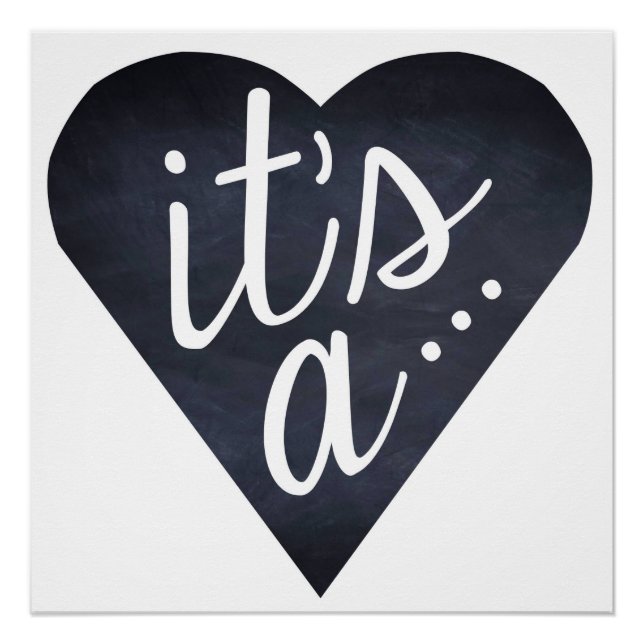 Póster É uma caixa de balão de Confetti, reveladora de gê (Frente)