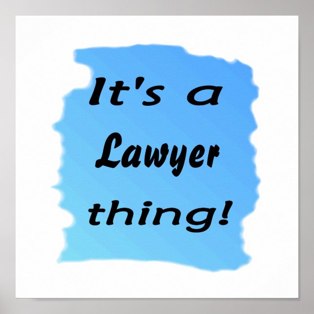 Póster É uma coisa de advogado! (Frente)